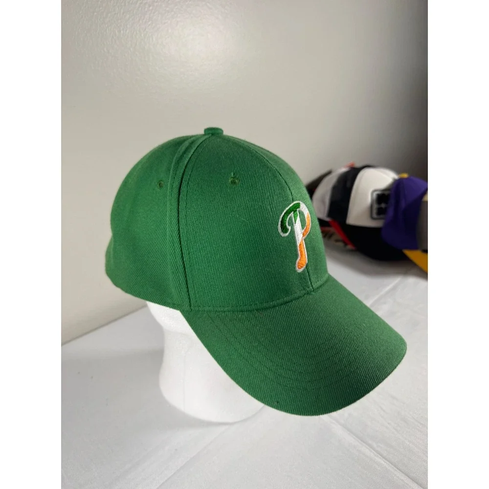Philadelphia Phillies St Patricks Day Hat Green Irish Shamrock Baseball Cap